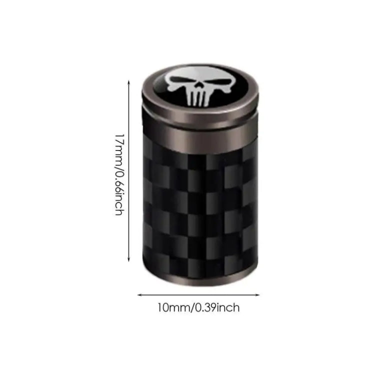 4pcs/Set Real Carbon Fibre Skeleton Tyre Valve Caps