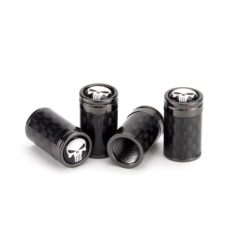 4pcs/Set Real Carbon Fibre Skeleton Tyre Valve Caps