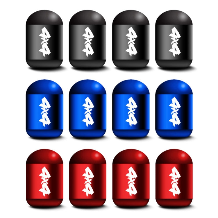 4pcs/set Aluminium Alloy Auto American Style Tyre Capsule Valve Cap