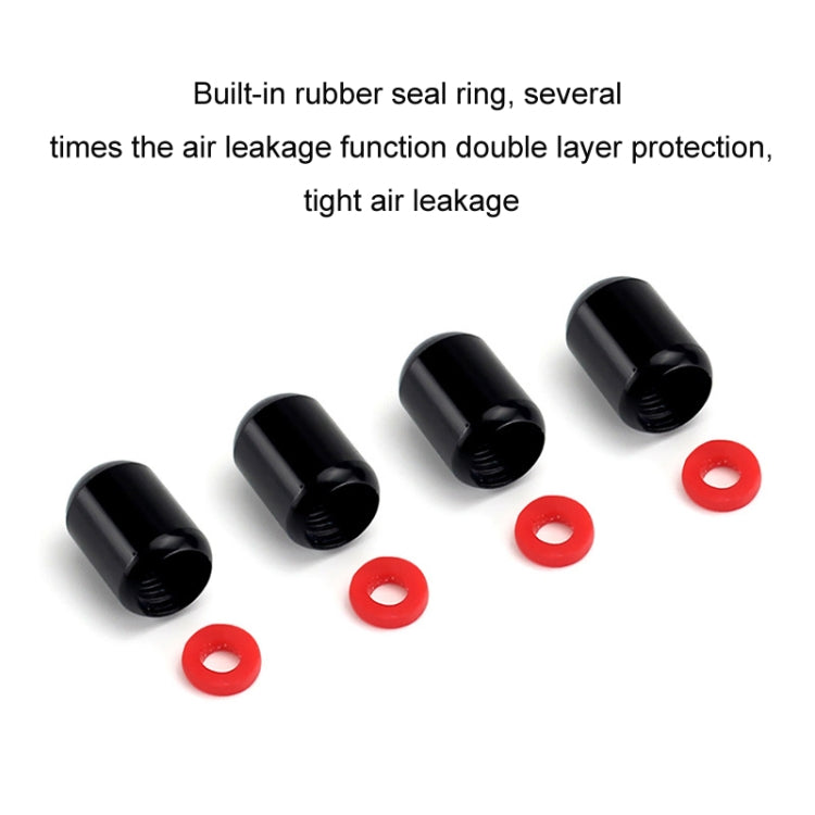 4pcs/set Aluminium Alloy Auto American Style Tyre Capsule Valve Cap