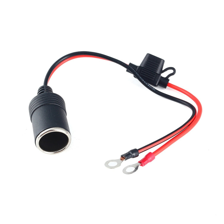Car Cigarette Lighter Female Socket With 20A Fuse Tube — 30cm