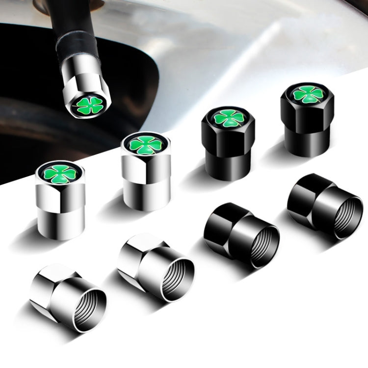 4pcs/set Guardian Clover Decorative Car Tire Valve Cap