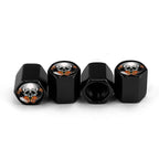 4pcs/set Skull Metal Car Tire Universal Modified Aluminum Alloy Valve Cap
