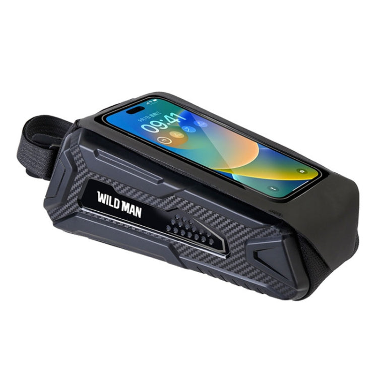 WILD MAN M90 EVA Hard Shell Mountain Bike Mobile Phone Touch Screen Waterproof Front Beam Bag