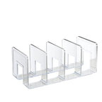 Acrylic Desktop Bookend Book Storage Rack Office Stationery Bookshelf — Thicken Purple