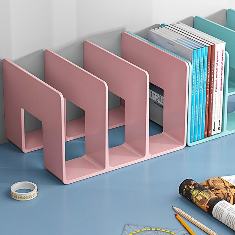 Acrylic Desktop Bookend Book Storage Rack Office Stationery Bookshelf — view 8