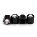4pcs /Set Headset Skeleton Metal Tire Valve Caps Automobile Universal Modified Valve Covers