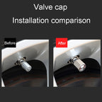 4pcs /Set Headset Skeleton Metal Tire Valve Caps Automobile Universal Modified Valve Covers
