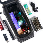WILD MAN XT5 1.2L EVA Hard Shell Bike Front Beam Bag Touch Screen Phone Waterproof Bag — view 8