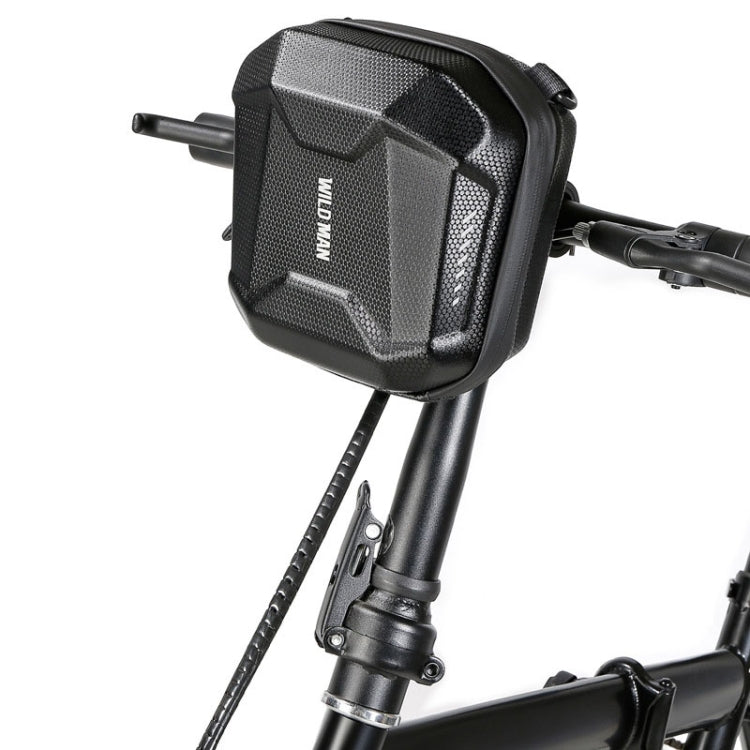 WILD MAN E18 2L EVA Hard Shell Bicycle Waterproof Front Bag Multifunctional Quick Release Hanging Bag — E18