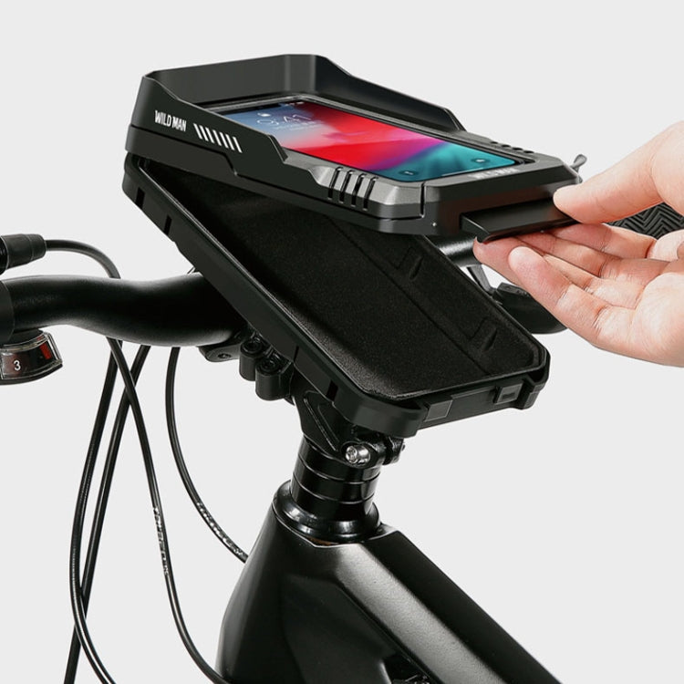 WILD MAN FK4 0.5L EVA Hard Shell Bicycle Waterproof Case Handlebar Phone Touch Screen Holder — view 5
