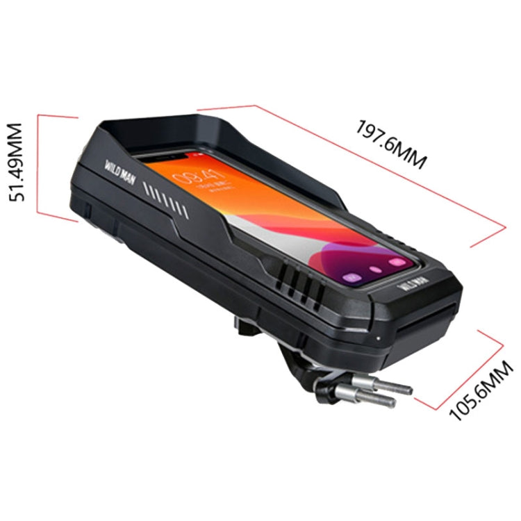 WILD MAN FK1 0.5L Mountain Bike Waterproof Phone Touch Screen Handlebar Bag Bike Holder Bag — view 3