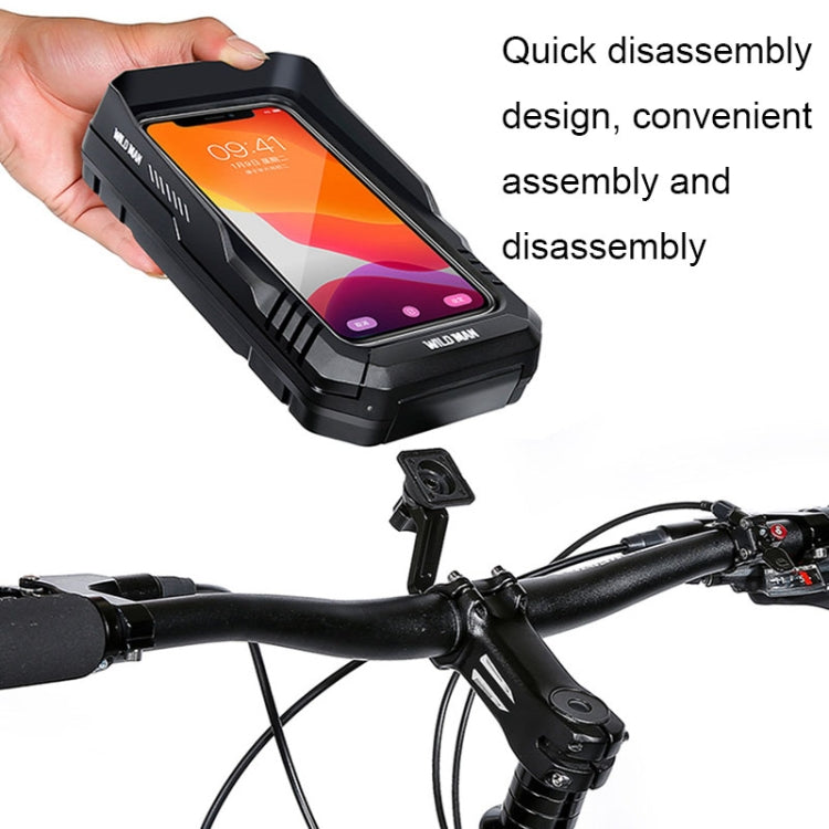 WILD MAN FK1 0.5L Mountain Bike Waterproof Phone Touch Screen Handlebar Bag Bike Holder Bag — view 5