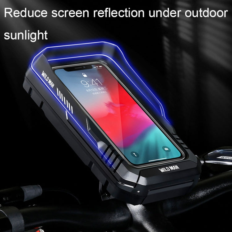 WILD MAN FK1 0.5L Mountain Bike Waterproof Phone Touch Screen Handlebar Bag Bike Holder Bag — view 9