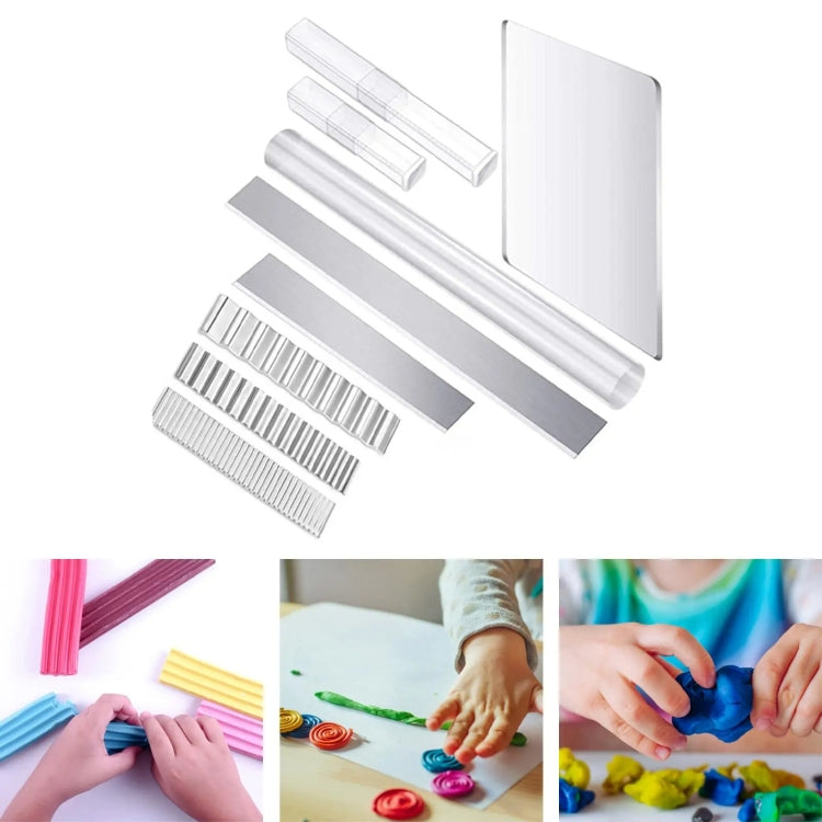 9-in-1 Acrylic Clay Pottery Tools Wave Straight Sculpting Tools