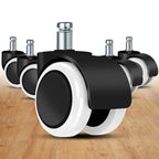 2 Inch 11 x 22mm Plunger Swivel Casters Chair Replacement Wheels — Gray