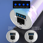 Outdoor White Laser Type-C Charging Telescopic Zoom Flashlight with Power Bank Function