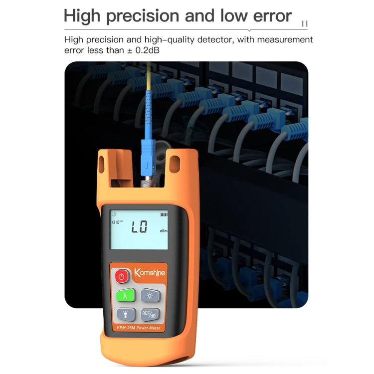 Komshine Mini Handheld Optical Power Meter Fiber Loss Measurement