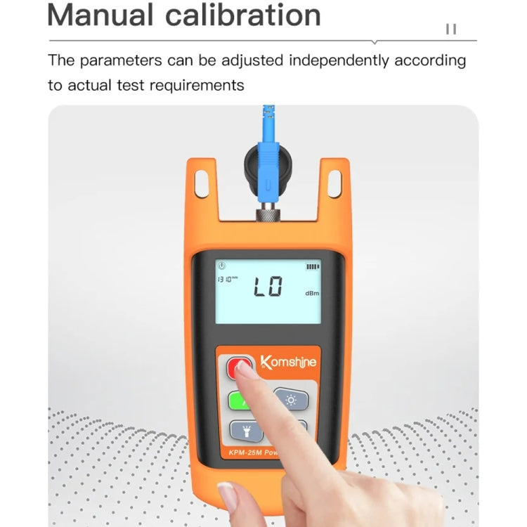 Komshine Mini Handheld Optical Power Meter Fiber Loss Measurement