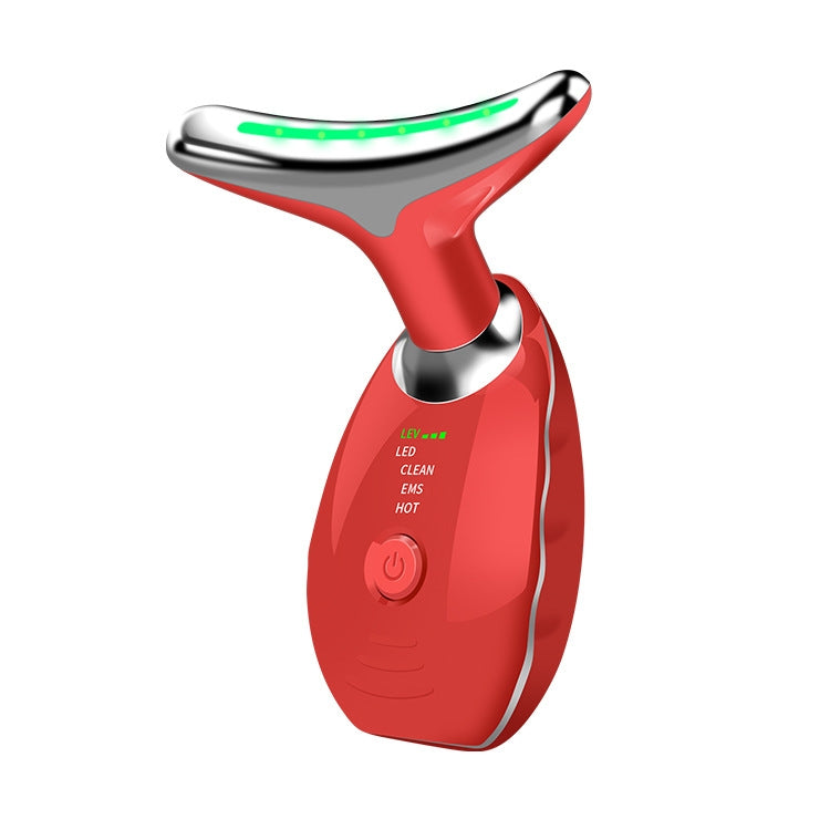 Electrical Neck Beauty Instrument Neck Massager Face Beauty Device — Oval