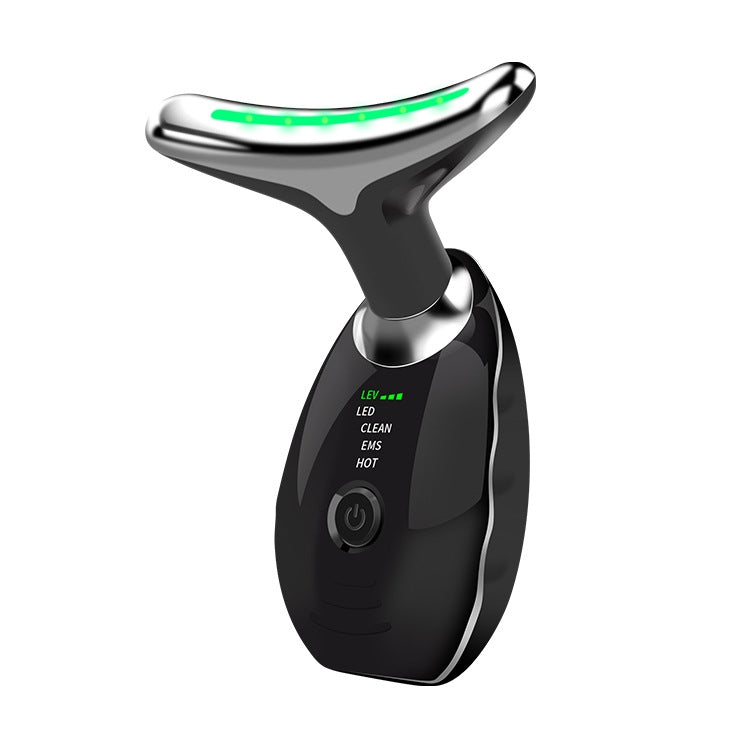 Electrical Neck Beauty Instrument Neck Massager Face Beauty Device — White