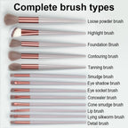 13-in-1 Soft Fluffy Make Up Brush Set Foundation Blush Powder Eyeshadow Brush — view 7