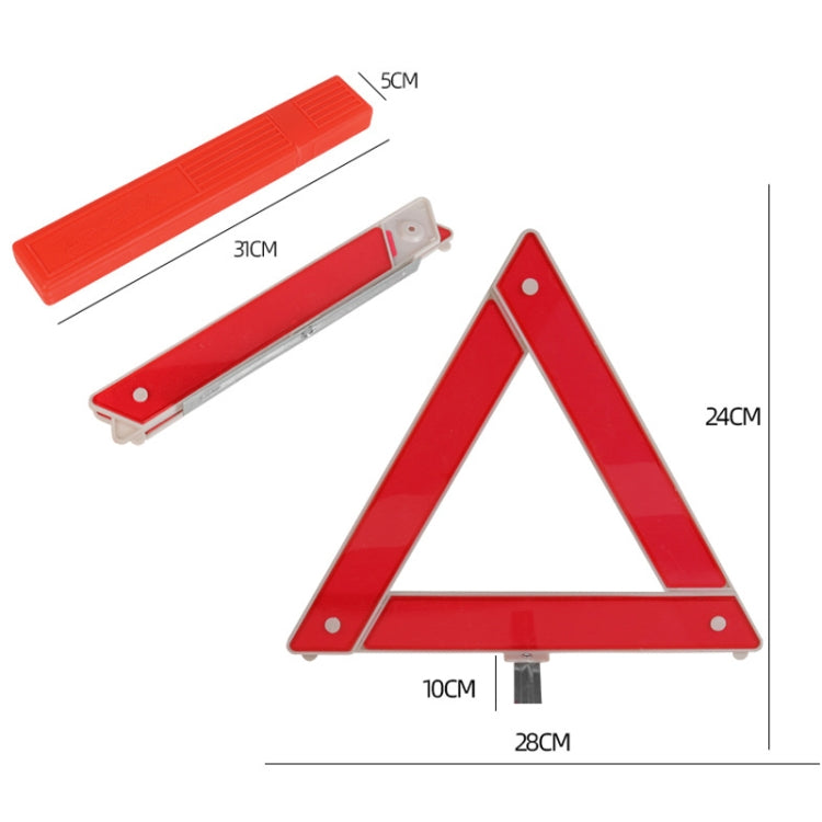 Car Storage Foldable Tripod Warning Plaque Car Emergency Warning Sign