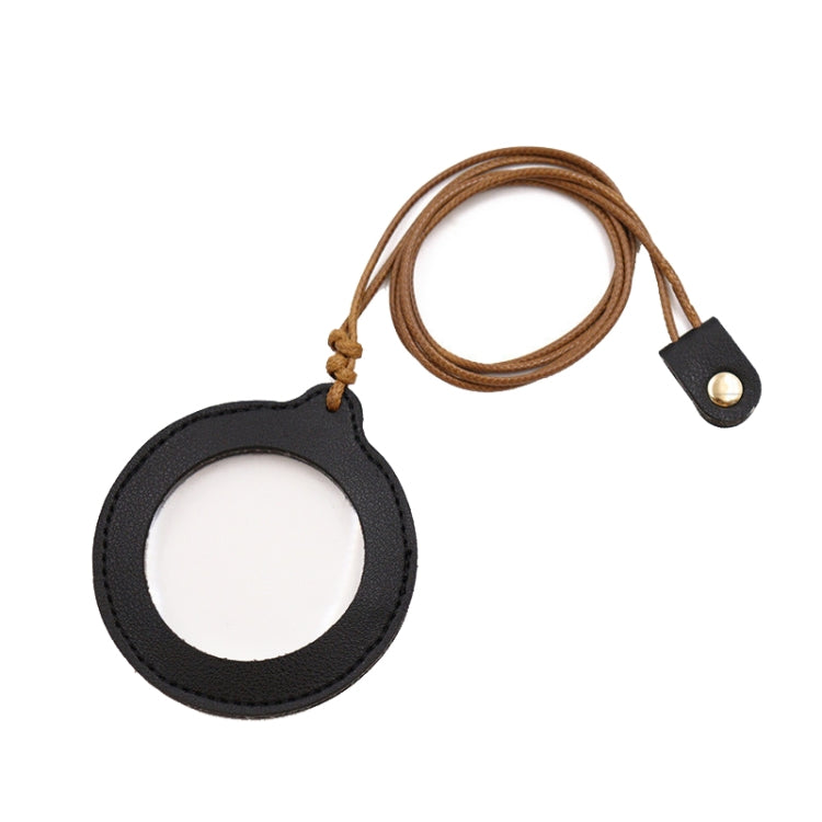 3X Adjustable Hanging Magnifier Portable Elderly Magnifying Glass with Leather Case