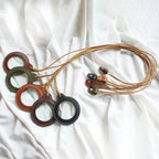 3X Adjustable Hanging Magnifier Portable Elderly Magnifying Glass with Leather Case