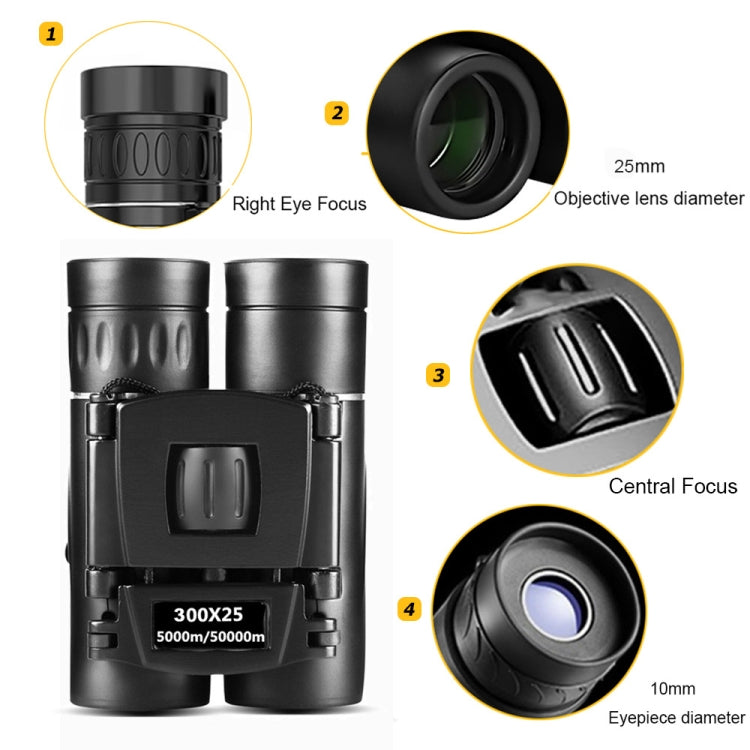 HD Powerful Folding Binoculars for Hunting Outdoor Camping