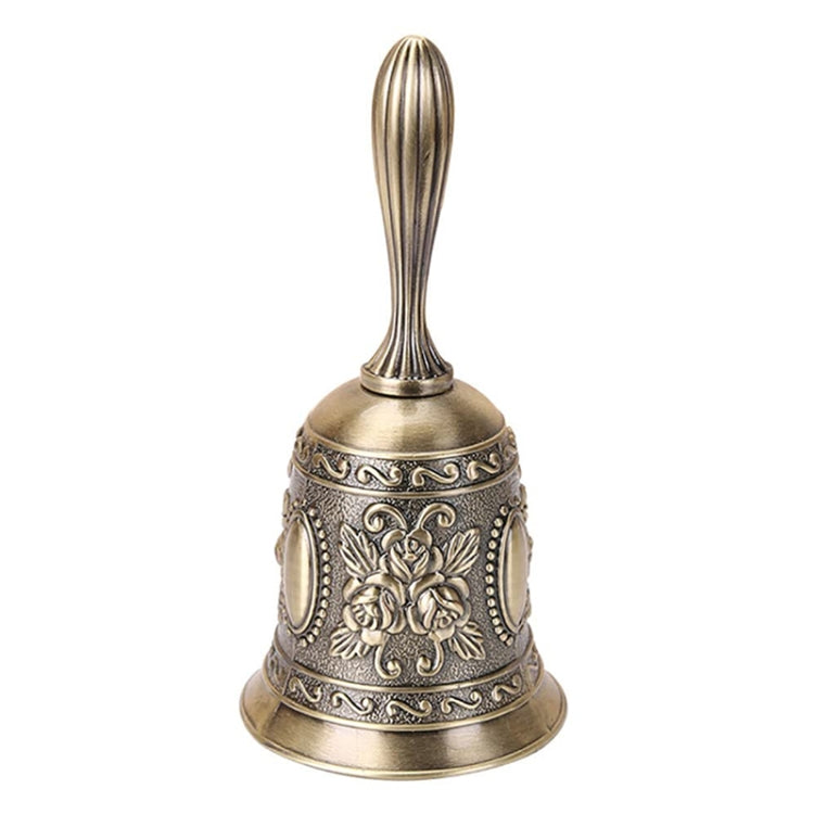 Rose Hand Shaking Bells Metal Crafts Ornaments Bar Bells — Tin