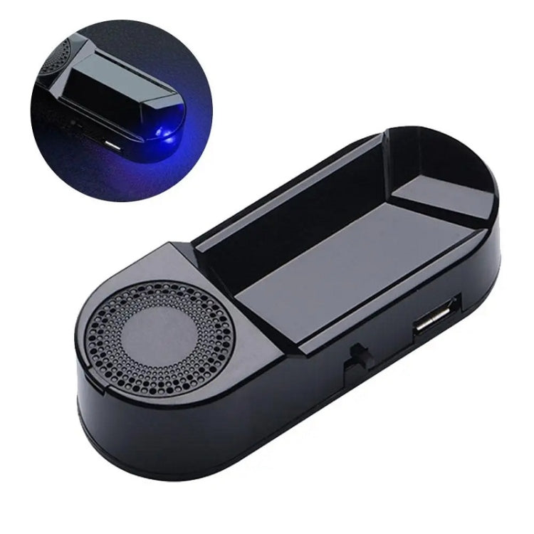 Car Solar Anti-Theft Alarm LED Warning Light With Aromatherapy — Red Light