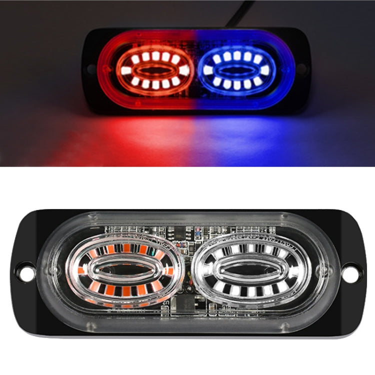 12W Car Side Signal Warning Light 24 LED Strobe Light — Yellow White