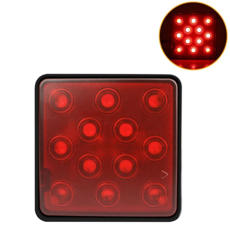 Automotive LED Trailer Lights Universal Rear Brake Lights — Black Shell 15 Light