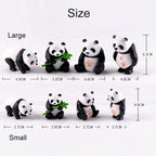 4pcs/set Panda Micro Landscape PVC Cake Accessories Doll Ornaments — view 4