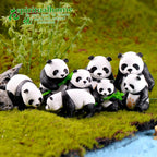 4pcs/set Panda Micro Landscape PVC Cake Accessories Doll Ornaments — view 6
