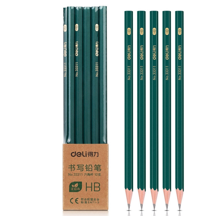 Deli 10pcs /Pack Hexagonal Pencil for Primary School Students