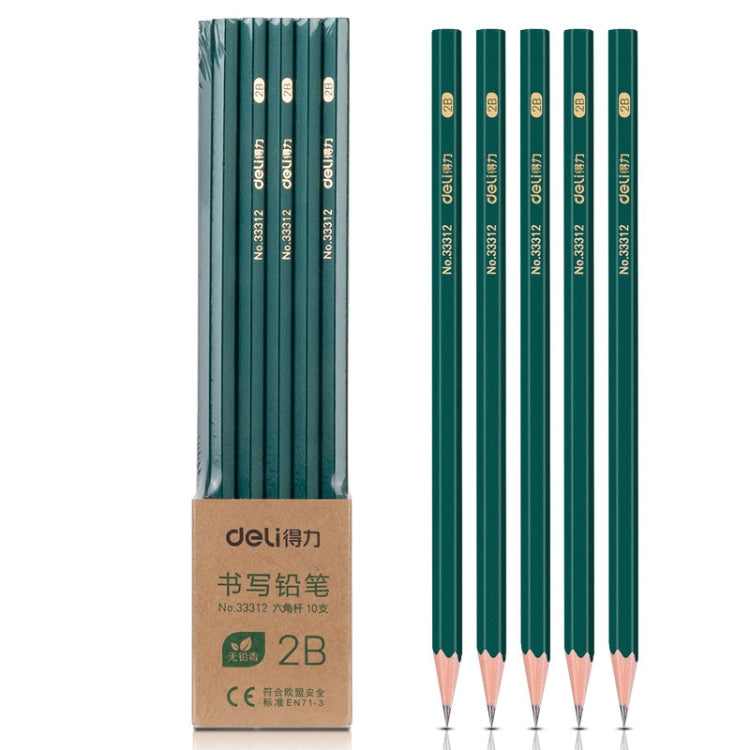 Deli 10pcs /Pack Hexagonal Pencil for Primary School Students — HB