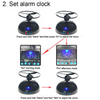Student Multifunctional LED Flying Alarm Bells Lazy Flying Propeller Digital Alarm Clock — view 7
