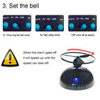 Student Multifunctional LED Flying Alarm Bells Lazy Flying Propeller Digital Alarm Clock — view 8