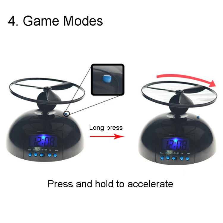 Student Multifunctional LED Flying Alarm Bells Lazy Flying Propeller Digital Alarm Clock — view 9