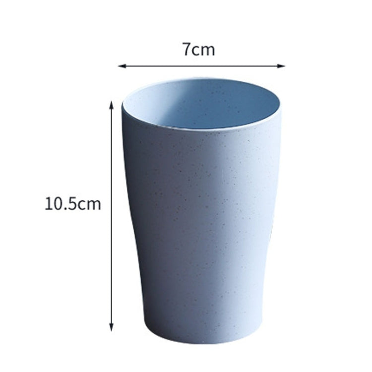 4pcs Wheat Straw Cup Household Plastic Anti-Fall Couple Portable Travel Brushing Cup — view 9