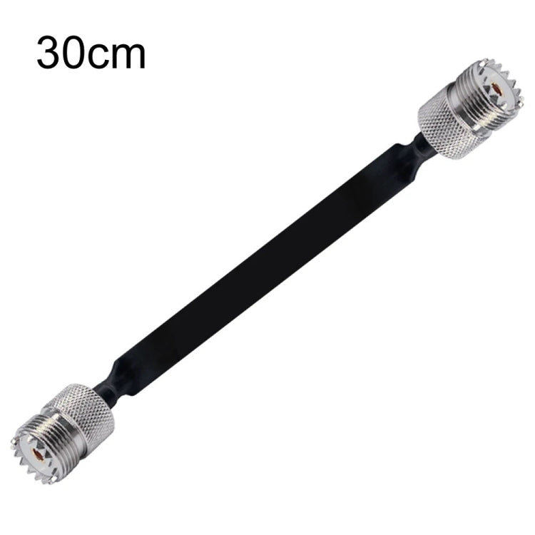 Window/Door Pass Through Flat RF Coaxial Cable UHF 50 Ohm RF Coax Pigtail Extension Cord — Male To Female
