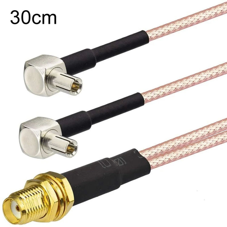 WiFi Antenna Extension Cable RG316 Extension Adapter Cable — SMA Female To 2 TS9 R