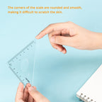 Deli 4-in-1 Ruler Set for Students Ruler Stationery Set