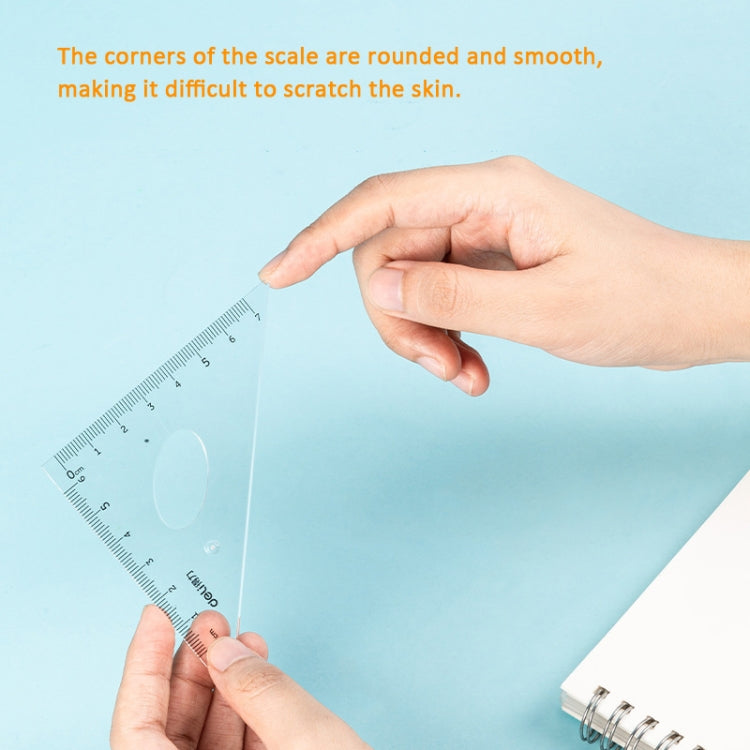 Deli 4-in-1 Ruler Set for Students Ruler Stationery Set