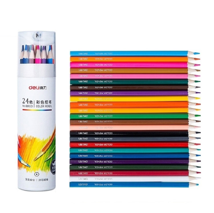 Del Colored Pencil Set Oil-based Color Lead Painting Supplies — 12 Colors