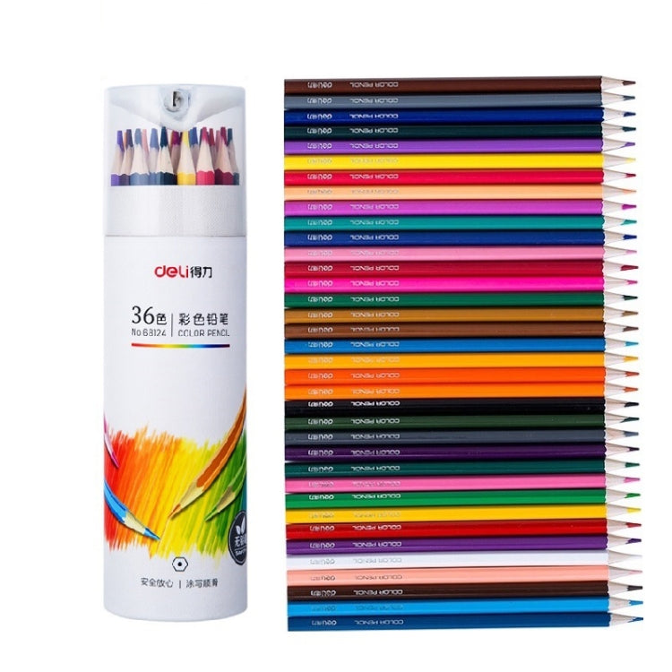 Del Colored Pencil Set Oil-based Color Lead Painting Supplies — 24 Colors