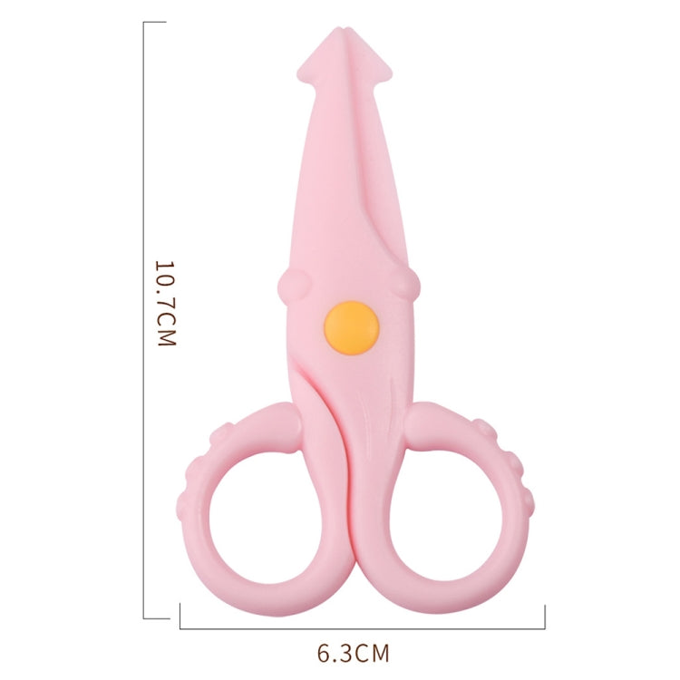 10pcs Cute Squid Mini Plastic Scissors Children Handmade Paper Cutting Tools