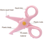 10pcs Cute Squid Mini Plastic Scissors Children Handmade Paper Cutting Tools
